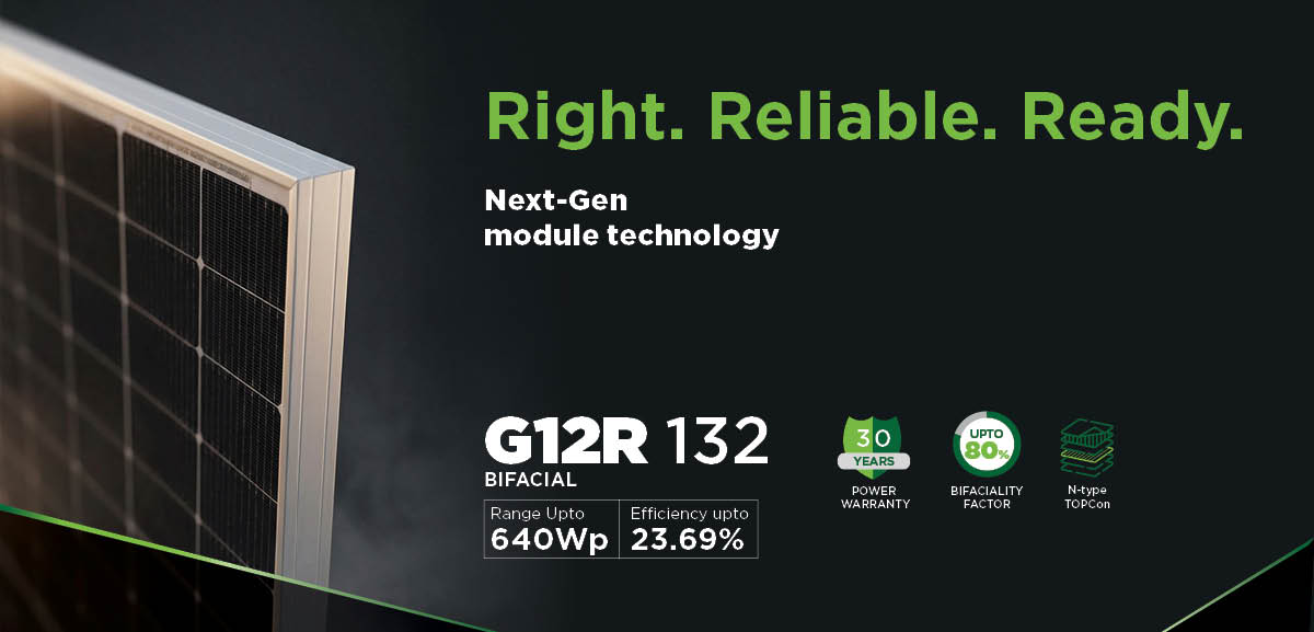 ReNew G12R TOPCon Bifacial Solar Module